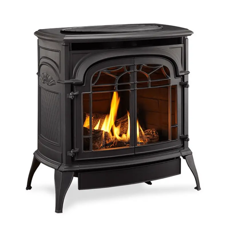 Monessen Sundance 26-Inch Vent-Free Cast Iron Gas Stove With Split Oak Logs 1