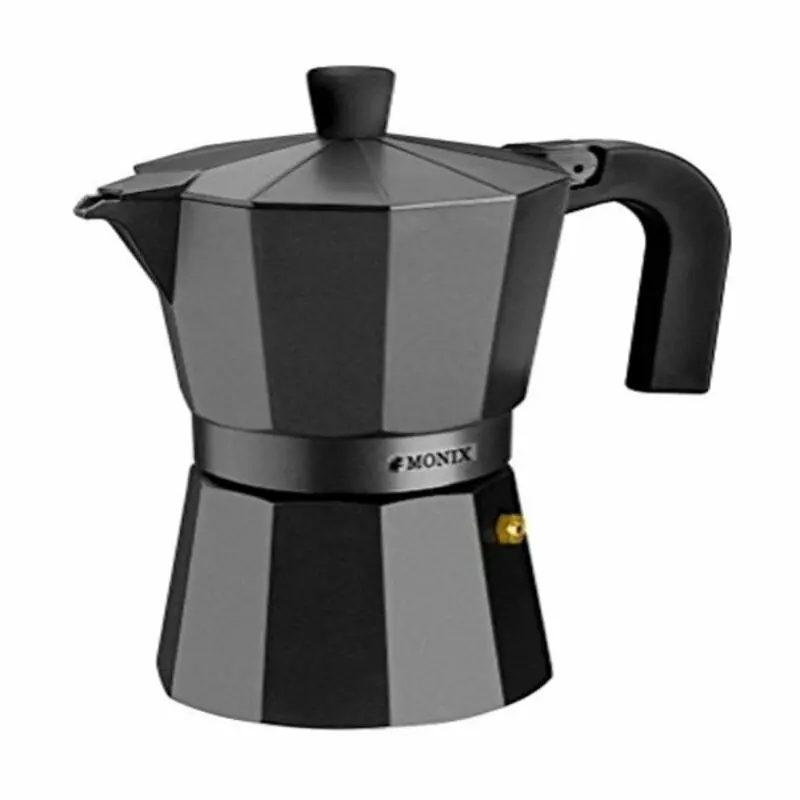 Monix Braisogona_M640012 Italian Stovetop Espresso Maker – 1.5L, Matte Black 1