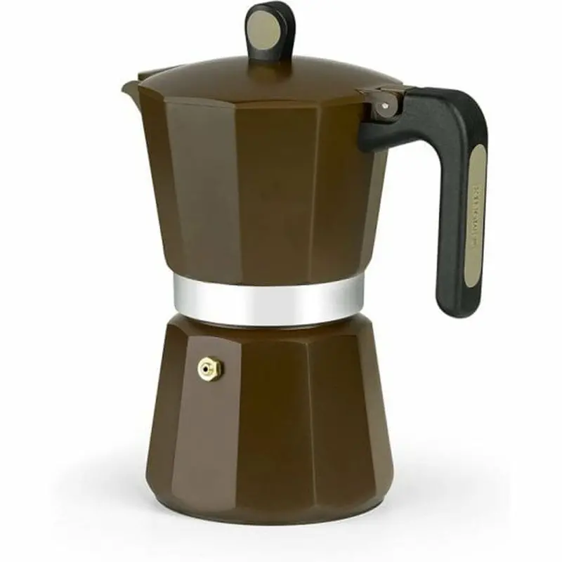 Monix Italian Stovetop Espresso Maker – Brown, 830 Ml Capacity 1