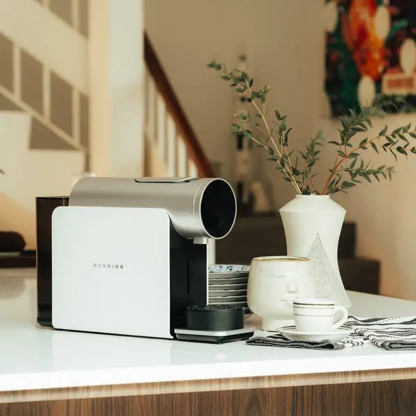 Morning Capsule Coffee Machine – Pure White Model 1