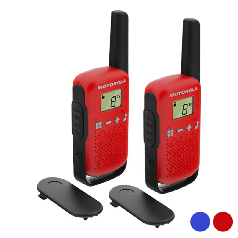Motorola T42 Dual Walkie-Talkie Set – 1.3" Lcd, 4 Km Range (2-Pack) 1