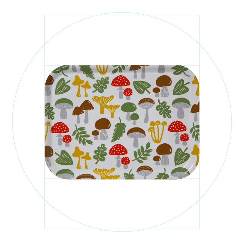 Mushroom-Themed Small Serving Tray – Whimsical Table Accessory 1