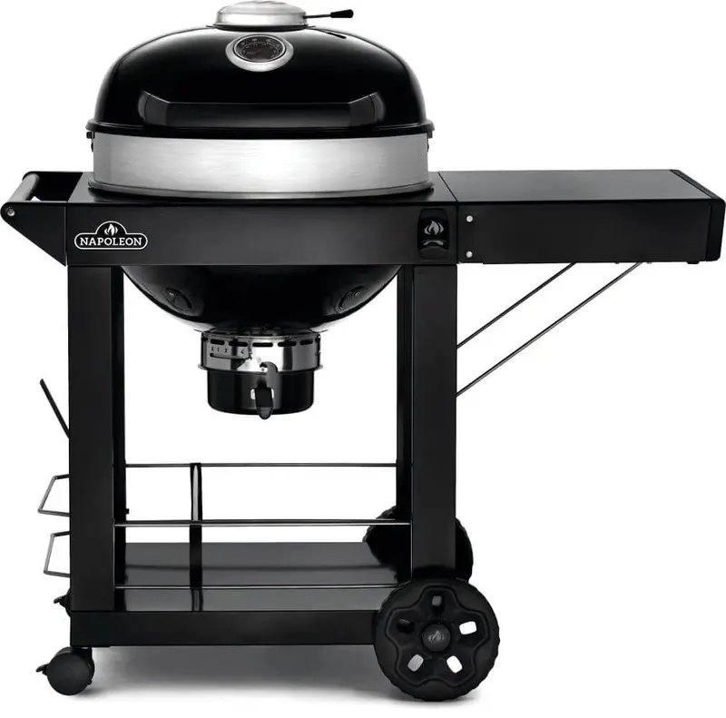 Napoleon Pro22K Charcoal Grill On Mobile Cart 1
