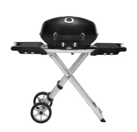 Napoleon Travelq Pro 285X Black Portable Propane Grill With Scissor Cart 1