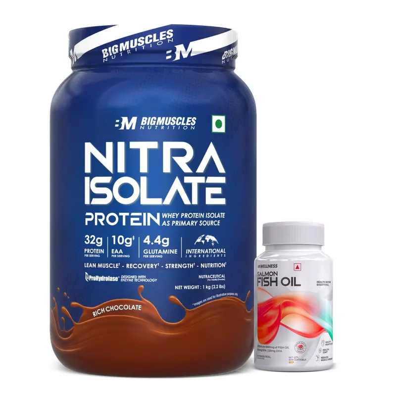 Nitra Pure Isolate Protein + Sustainably Sourced Fish Oil 1