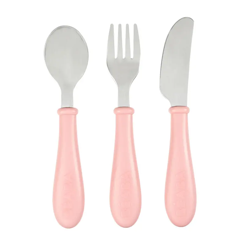 Old Pink Toddler Cutlery Set – Fork & Spoon 1