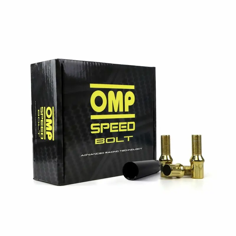 Omp 27 Mm Yellow Wheel Nut Set – 20 Pcs, M14 × 1.25 Thread 1