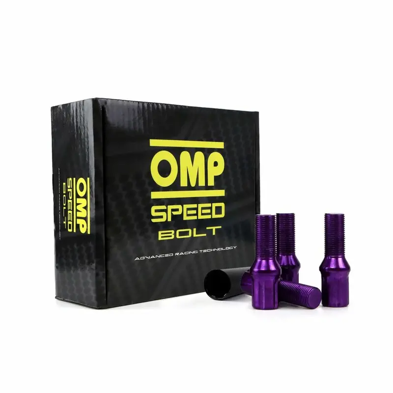 Omp 27Mm Violet Wheel Nut Set – M12×1.25, 20-Piece 1