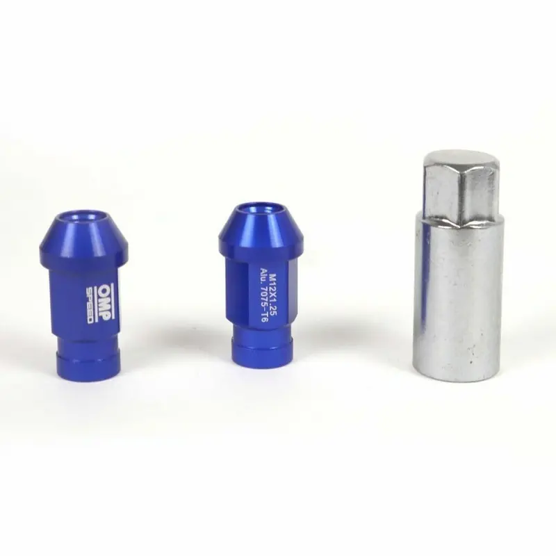 Omp 7075 Aluminum Lock Nuts Set – Blue, M14×1.25, 20-Piece 1