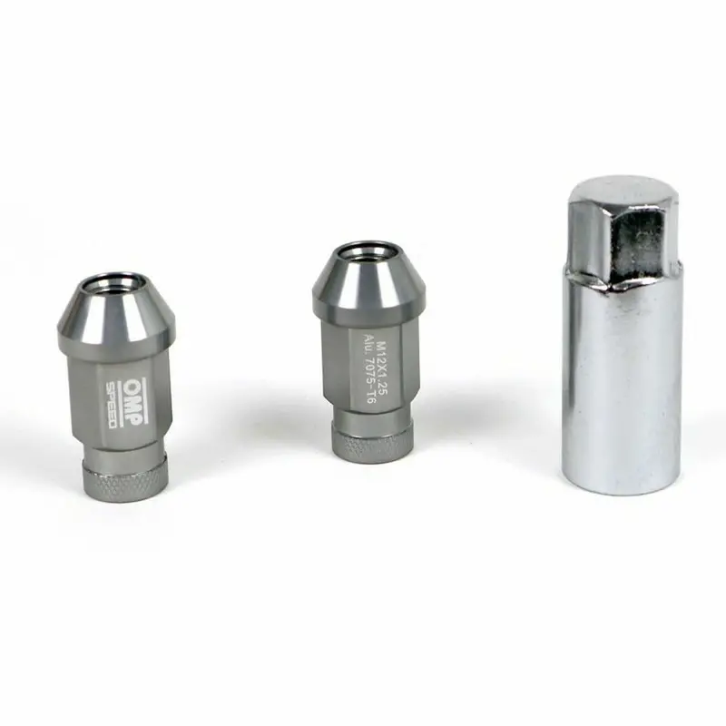 Omp 7075 Forged Aluminum Wheel Nut Set – Anthracite Gray, M14 × 1.25, 20 Pieces 1