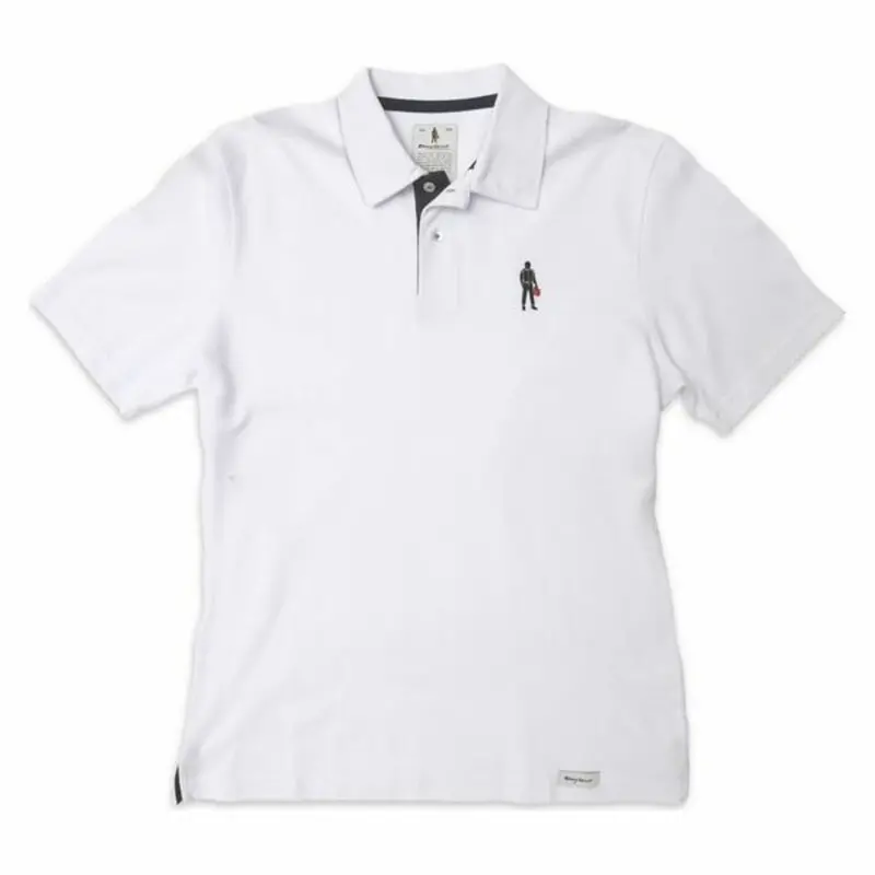 Omp Driver Icon White Polo Shirt – Men'S Short Sleeve 1