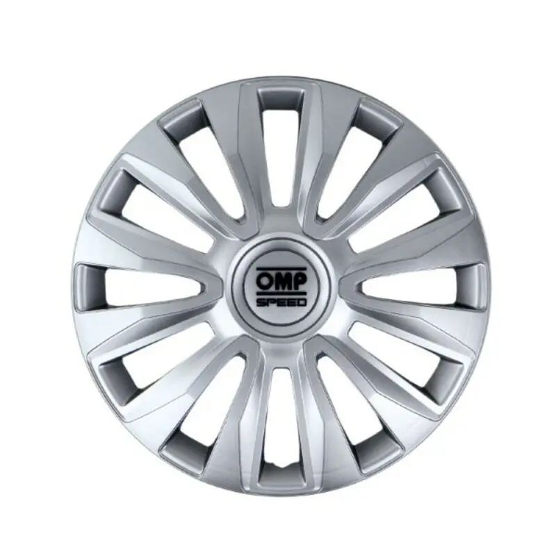 Omp Magnum Speed Silver Hubcap Set – 15 Inch, 4-Piece 1