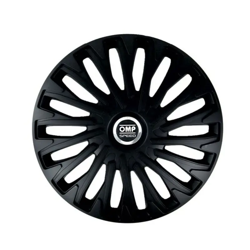 Omp Stinger Speed 13-Inch Black Hubcap Set – 4-Pack 1