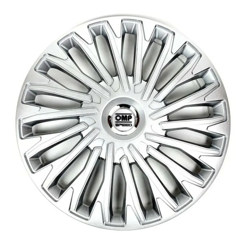 Omp Stinger Speed Silver Hubcap Kit – 15 Inch, 4-Piece 1