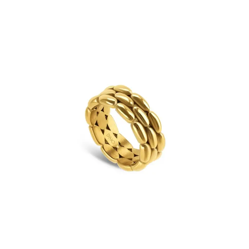One Jewels Golden Ladies' Ring – Ojcr01D-7, Size 7 1