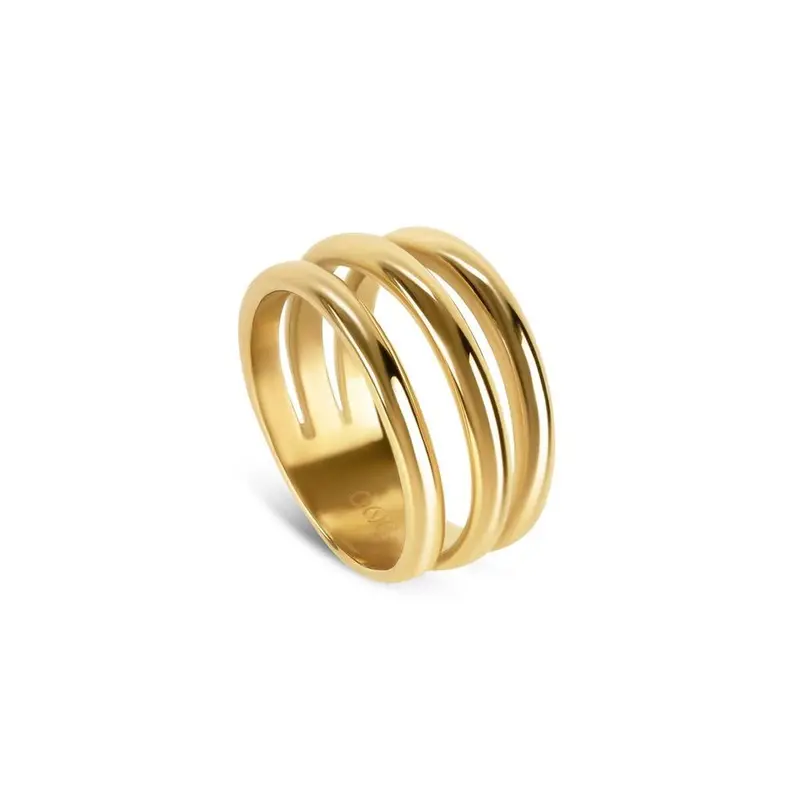 One Jewels Golden Ladies' Ring – Ojlr02G-7, Size 7 1