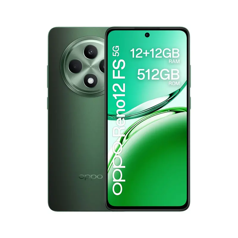 Oppo Reno 12 Smartphone – 6.67", 12 Gb Ram, 512 Gb Storage, Black-Green (Refurbished Grade C) 1