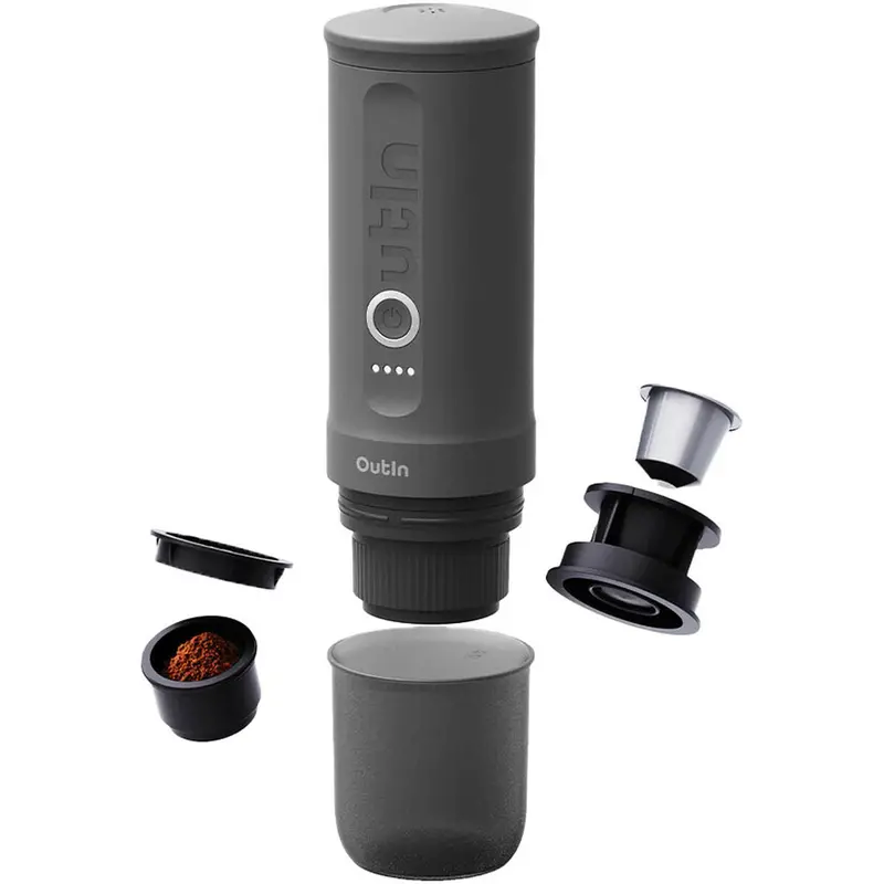 Outin Espresso Machine – Nespresso-Compatible, Grey Finish 1