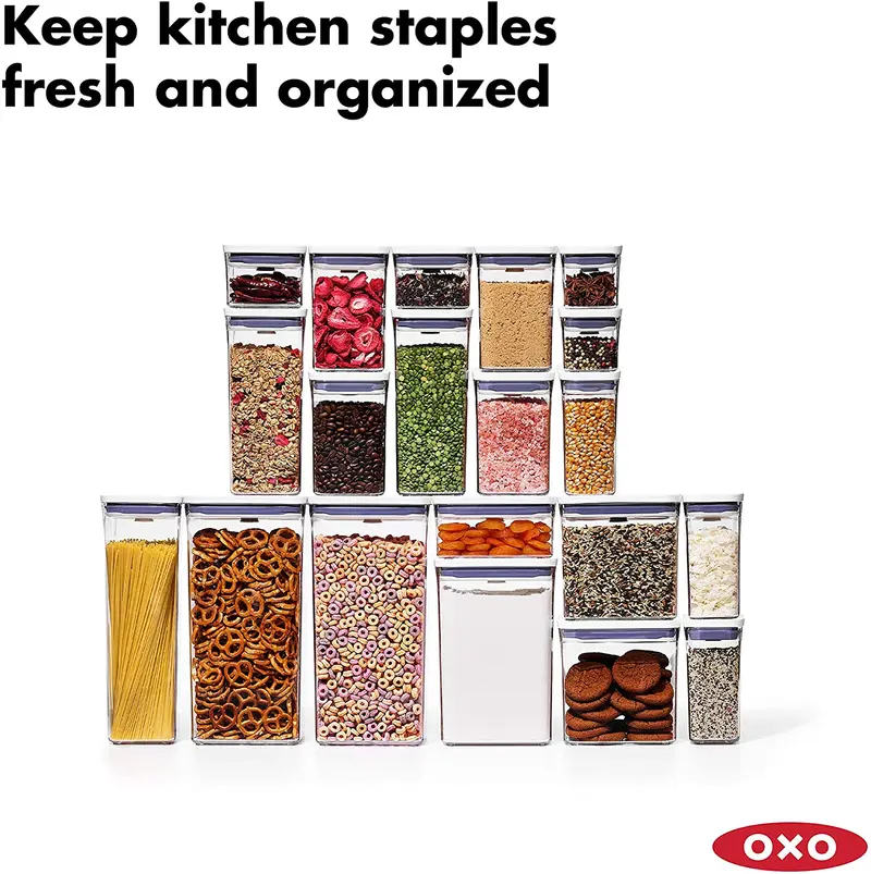 Oxo Good Grips 20-Piece Pop Container Set – Comprehensive Kitchen Storage Collection 1