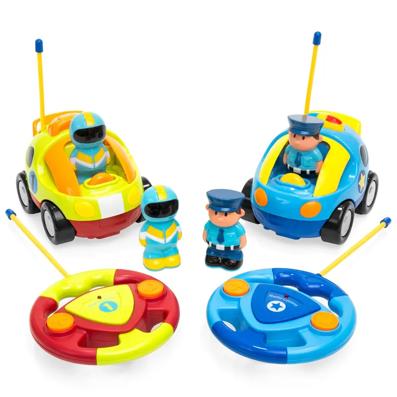 Pair Of Rc Racing Cars For Children With Themed Action Figures 3