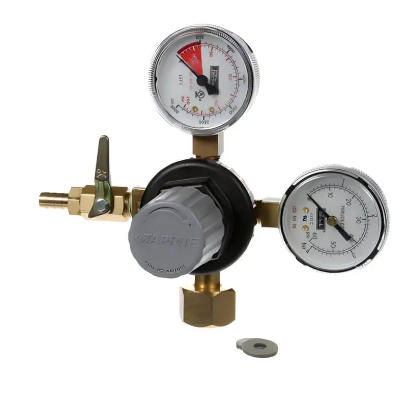 Perlick 2928F Twin-Gauge Primary Regulator – Adjustable Co₂ Pressure Control 1