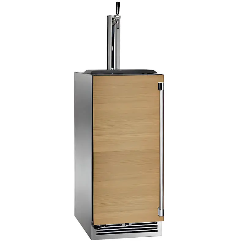 Perlick Hp15To-4-2 Signature Series 15-Inch Panel-Ready Stainless Steel Outdoor Beverage Dispenser With Door Lock 1