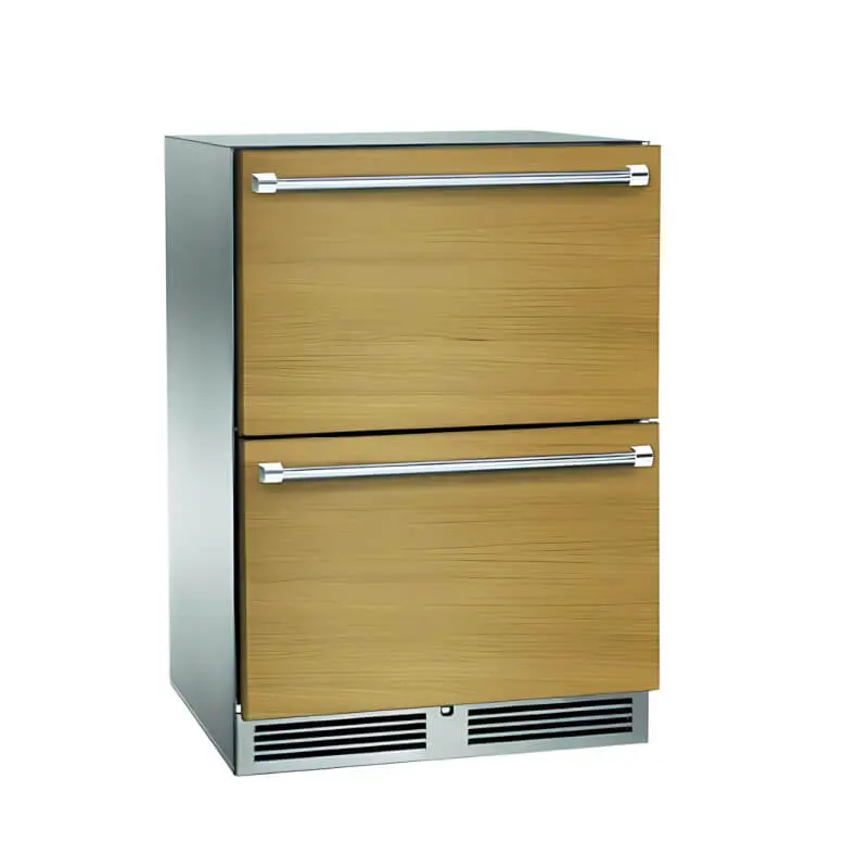 Perlick Hp24Fo-4-6 24-Inch Panel-Ready Outdoor Freezer – 5.0 Cu. Ft., Stainless Steel Drawer 1