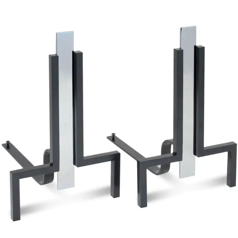Pilgrim 10-Inch Polished Nickel Stapleton Fireplace Accessory 1