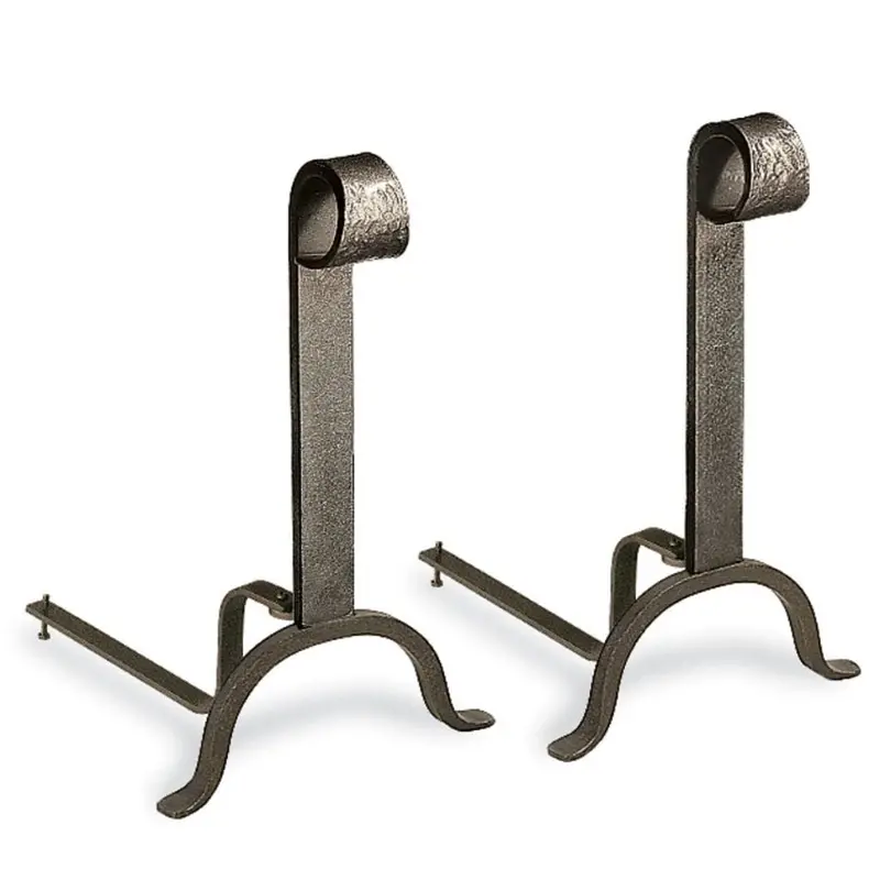 Pilgrim 11-Inch Colonial-Style Vintage Iron Andirons 1