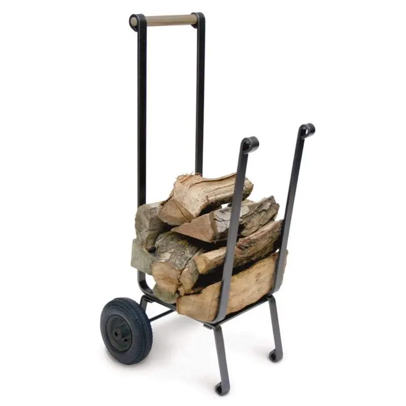 Pilgrim 18-Inch Vintage Iron Big Wheel Firewood Cart 1