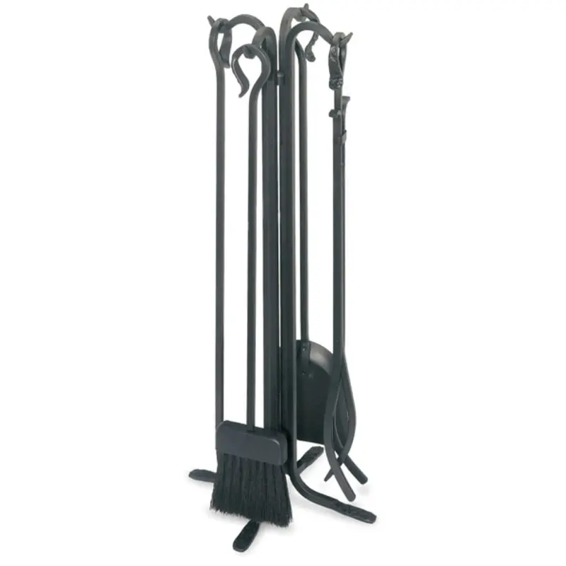 Pilgrim 28" Matte Black Forged Hearth Tool Set 1