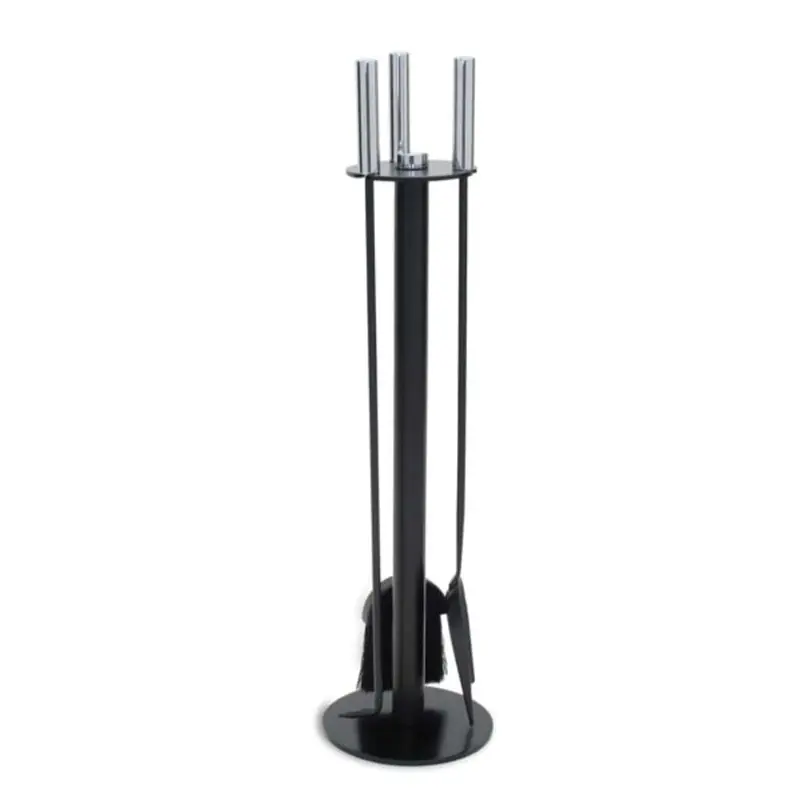 Pilgrim 31" Three-Piece Metro-Style Fireplace Tools – Black Finish 1