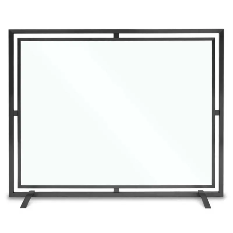Pilgrim 39" Floating Glass Single-Panel Black Screen 1