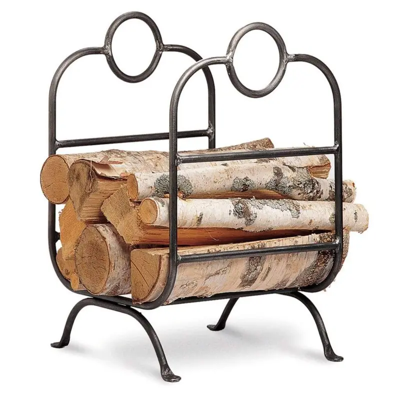 Pilgrim Forged Iron Wood Holder – 14" Classic Style 1