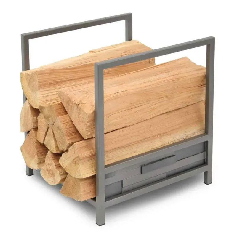 Pilgrim Lanier Wood Holder – 14" Natural Iron Finish 1