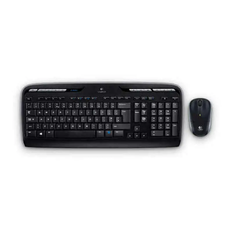 Pino Silvestre Mk330 Wireless Keyboard & Mouse Combo – Black/Grey, Spanish Qwerty 1