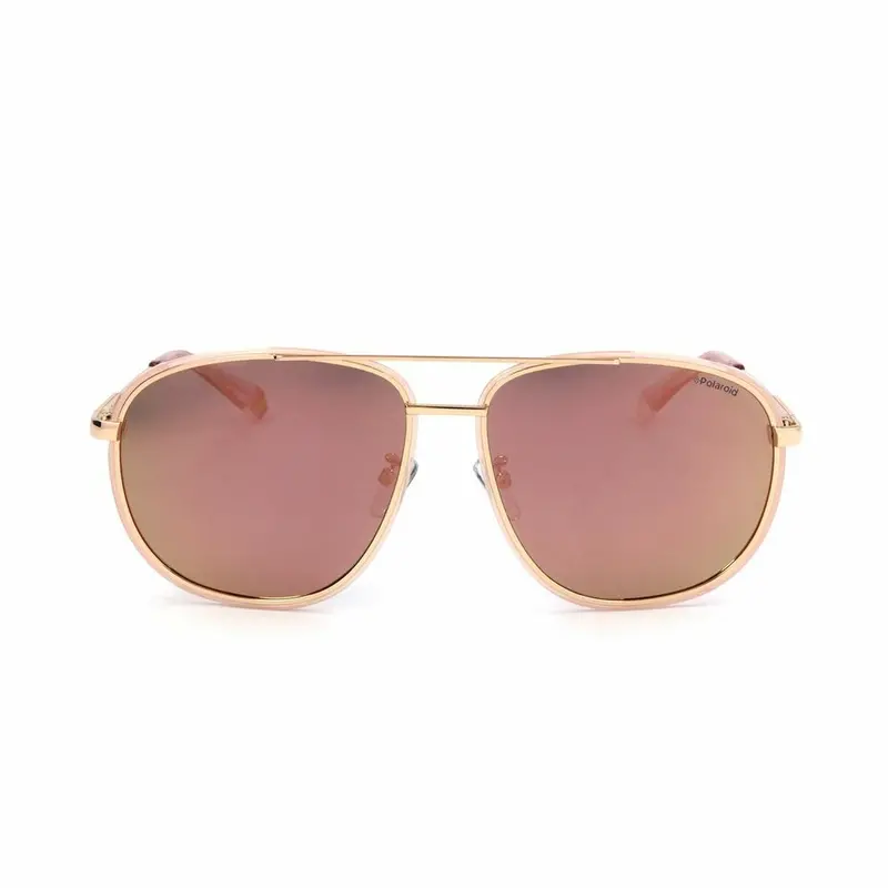Polaroid Men'S Golden-Tinted Sunglasses – 59 Mm Lens Width 1