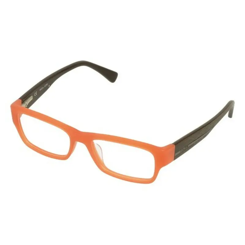 Police Kids' Eyeglass Frame – Vibrant Orange, 49 Mm 1