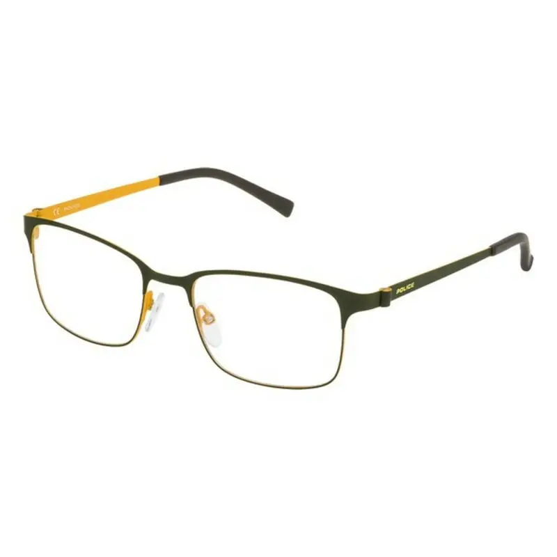 Police Kids’ Eyeglass Frame – Vk542500L50 In Green, 50 Mm Lens Width 1