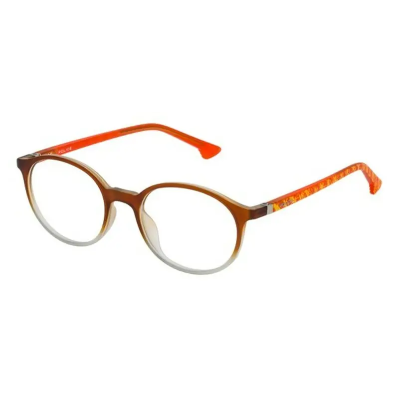 Police Kids’ Glasses Frame – Vibrant Orange, 47Mm Lens Width 1