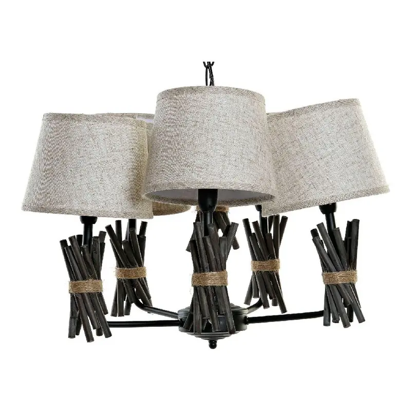 Polyester & Metal Ceiling Light Fixture – Dkd Home Decor, 55 X 55 X 100 Cm 1