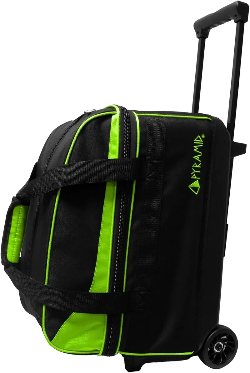 Prime Double-Roller Bowling Bag With Shoe Compartment & Telescoping Handle 1