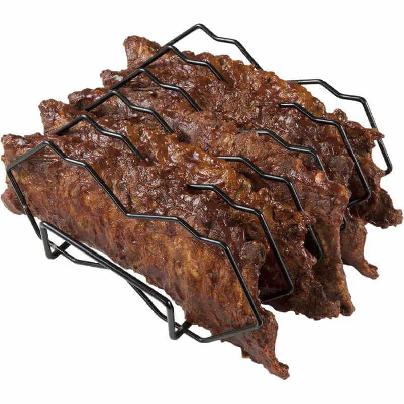 Primo Deluxe 5-Slot Rib Rack For Oval Xl, Oval Lg, Oval Jr & Large Round Kamados 1