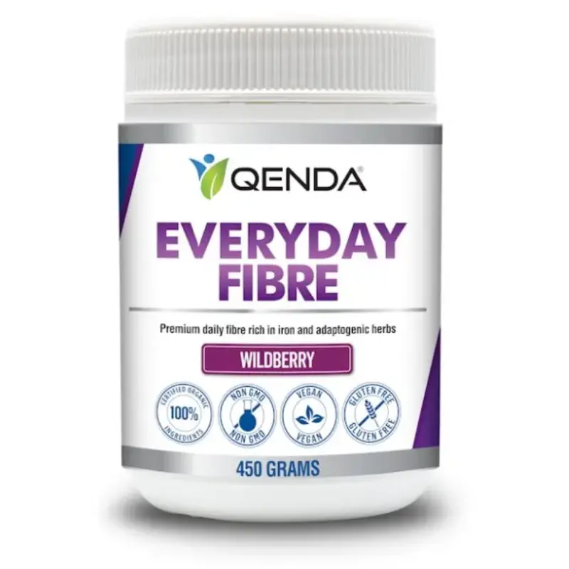 Qenda Everyday Fibre – Wildberry Flavour Powder, 450G Soluble Prebiotic Supplement 1