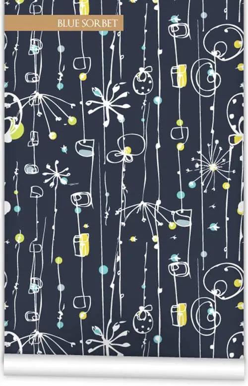 Quirky Icons Patterned Wallpaper Roll – 61.5 Cm × 10 M 1