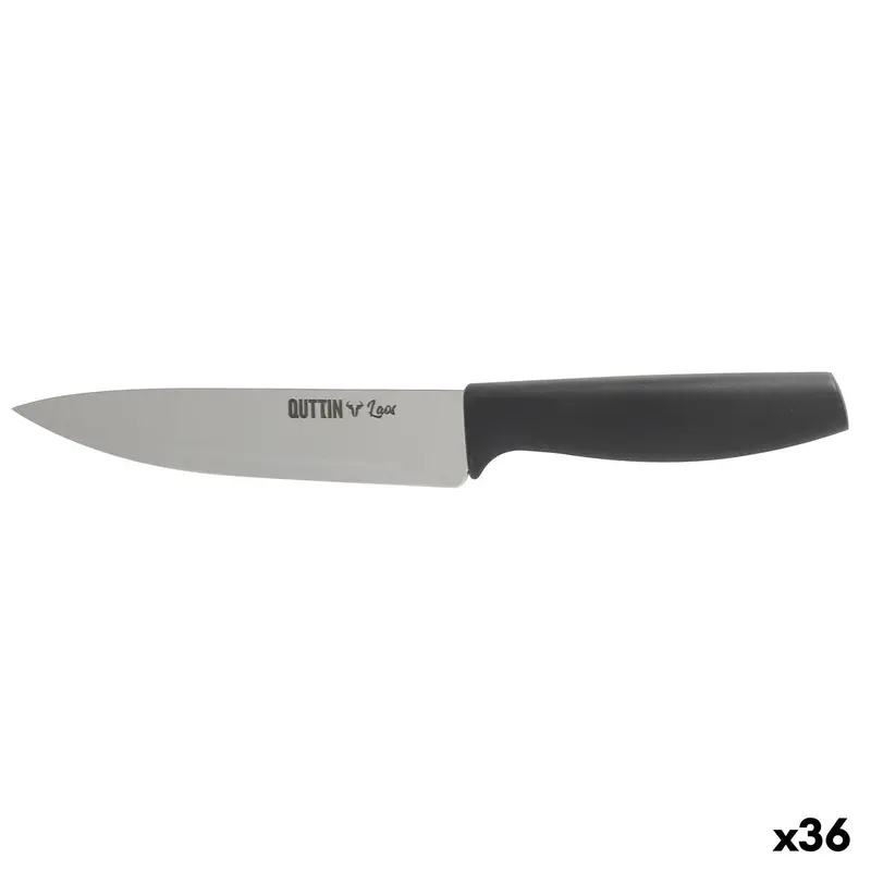 Quttin Laos Kitchen Knife – 15 Cm Black & Silver Blade (Pack Of 36) 1