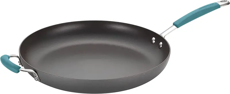 Rachael Ray Cucina 14-Inch Hard-Anodized Nonstick Skillet With Helper Handle 1