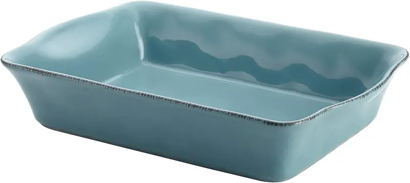 Rachael Ray Cucina Agave Blue 9" X 13" Stoneware Rectangular Baker 1