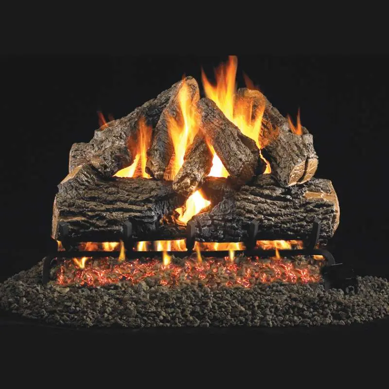 Rh Peterson Charred Oak Vented Gas Log Set – Standard Version 1