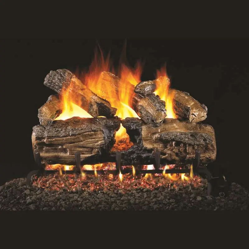 Rh Peterson Real Fyre Burnt Split Oak Vented Gas Log Set 1